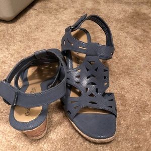 Blue Croft and Barrow Ortholite Wedges